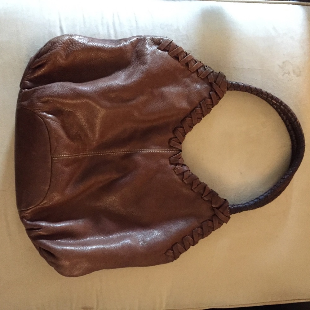 Donald Pliner Brown Leather Bag